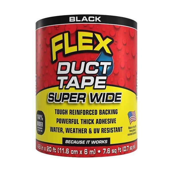 Flex Seal DUCT TAPE BLACK 4.6in. X20ft DTBLKR4620